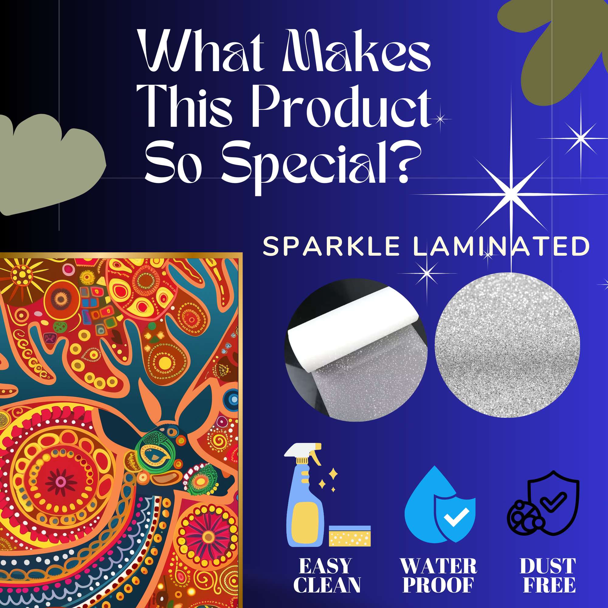 Set of Three Wall Paintings for Wall Dacoration Golden Framed Wall Paintings for Living Room & Bedroom Wall Art for Home Decoration & Office Wall Décor (24x18 inch CH-GD3-7) - Image 2