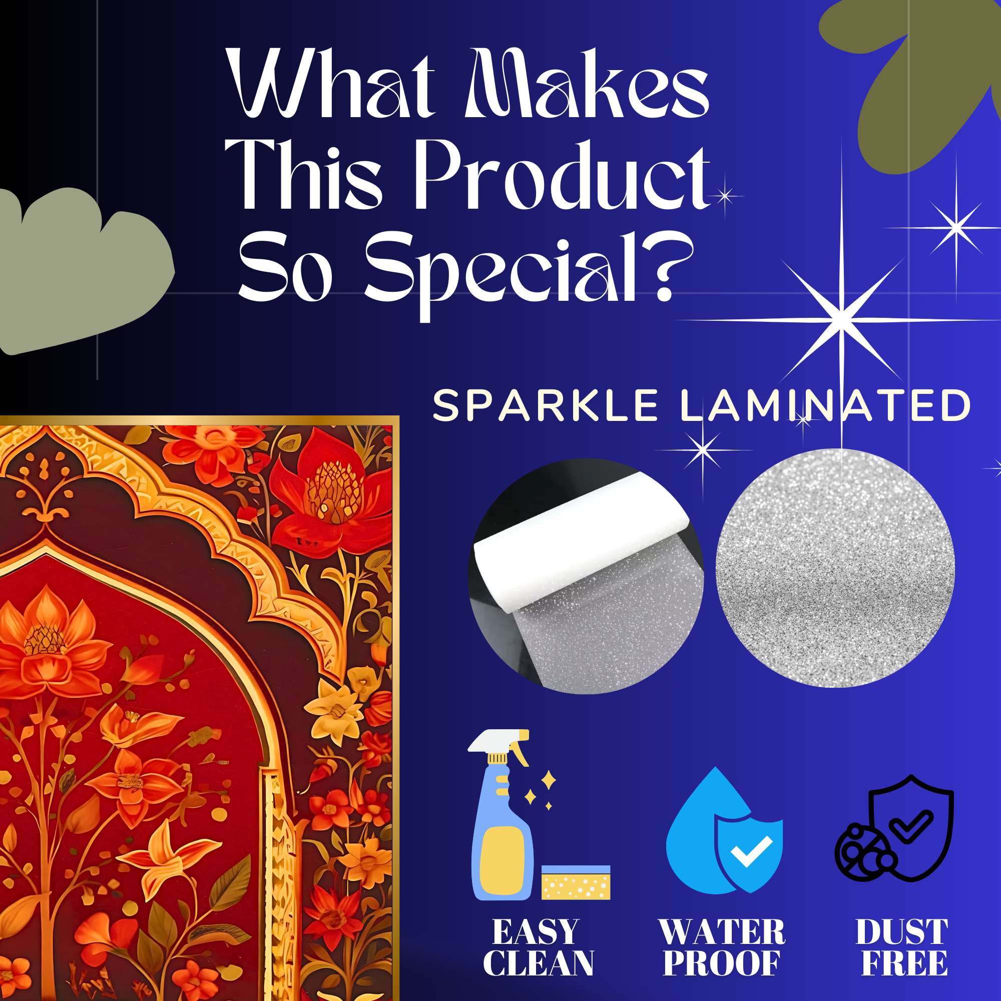 Set of Four Wall Paintings for Wall Dacoration Golden Framed Wall Paintings for Living Room & Bedroom Wall Art for Home Decoration & Office Wall Décor (13x10 inch CH-GD4-3) - Image 3